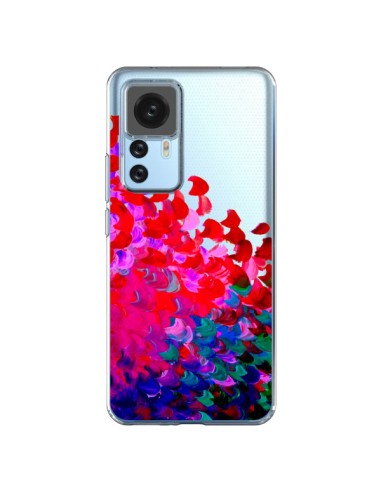 Coque Xiaomi 12T/12T Pro Creation in Color Pink Rose Transparente - Ebi Emporium