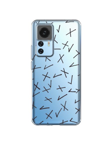 Coque Xiaomi 12T/12T Pro Cross Croix Check Transparente - Ebi Emporium