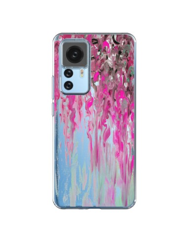 Coque Xiaomi 12T/12T Pro Tempête Rose Transparente - Ebi Emporium