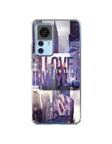 Coque Xiaomi 12T/12T Pro I love New Yorck City violet - Javier Martinez