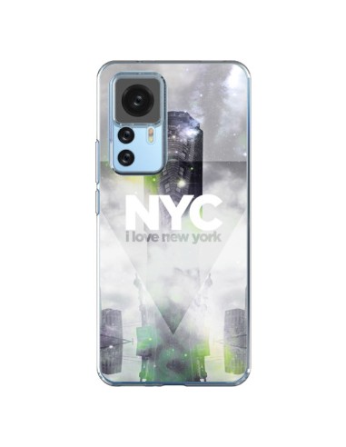 Coque Xiaomi 12T/12T Pro I Love New York City Gris Vert - Javier Martinez