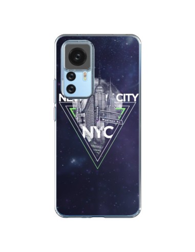 Coque Xiaomi 12T/12T Pro New York City Triangle Vert - Javier Martinez