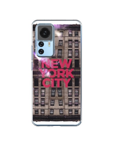 Coque Xiaomi 12T/12T Pro New York City Buildings Rouge - Javier Martinez