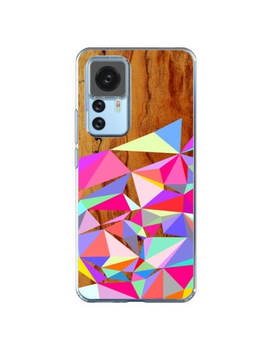 Coque Xiaomi 12T/12T Pro Wooden Multi Geo Bois Azteque Aztec Tribal - Jenny Mhairi