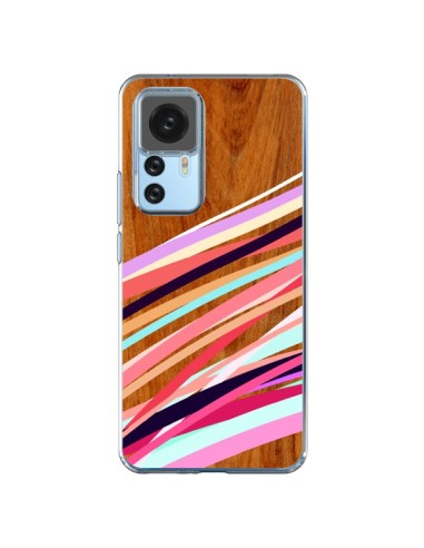 Coque Xiaomi 12T/12T Pro Wooden Waves Coral Bois Azteque Aztec Tribal - Jenny Mhairi