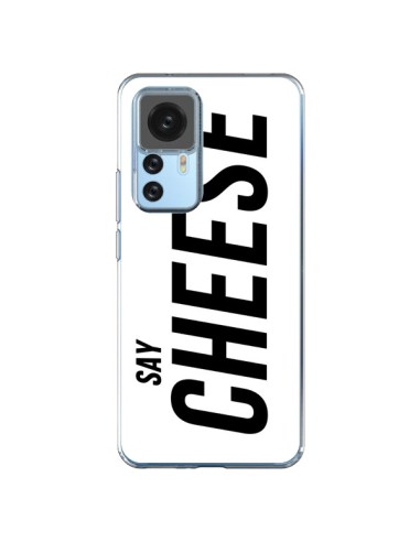 Coque Xiaomi 12T/12T Pro Say Cheese Smile Blanc - Jonathan Perez