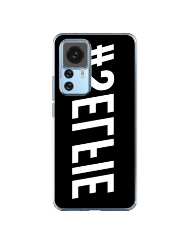 Coque Xiaomi 12T/12T Pro Hashtag Selfie Blanc Inversé Horizontal - Jonathan Perez