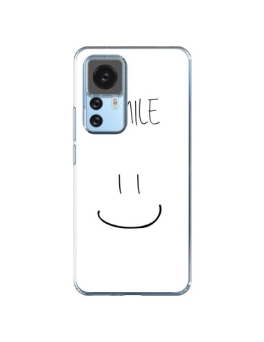 Coque Xiaomi 12T/12T Pro Smile Souriez en Blanc - Jonathan Perez