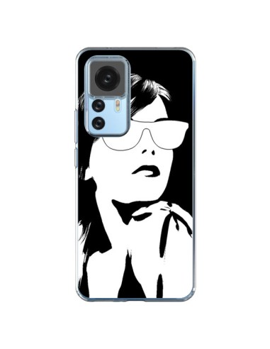 Coque Xiaomi 12T/12T Pro Fille Lunettes Blanches - Jonathan Perez