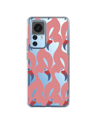 Coque Xiaomi 12T/12T Pro Flamant Rose Flamingo Transparente - Dricia Do