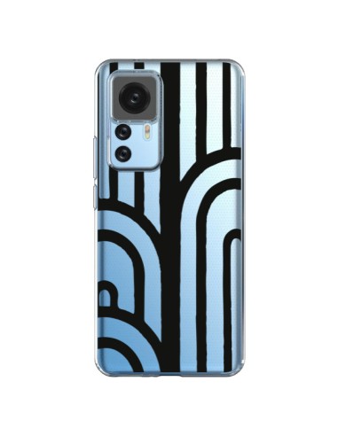 Coque Xiaomi 12T/12T Pro Geometric Noir Transparente - Dricia Do