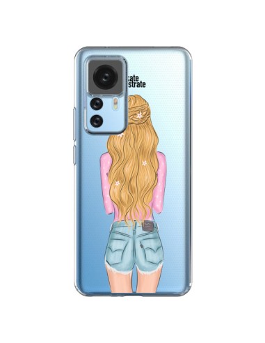 Coque Xiaomi 12T/12T Pro Blonde Don't Care Transparente - kateillustrate