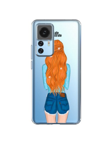 Coque Xiaomi 12T/12T Pro Red Hair Don't Care Rousse Transparente - kateillustrate