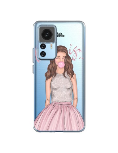 Coque Xiaomi 12T/12T Pro Bubble Girl Tiffany Rose Transparente - kateillustrate