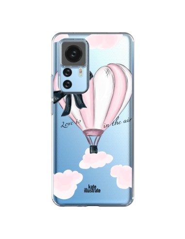 Coque Xiaomi 12T/12T Pro Love is in the Air Love Montgolfier Transparente - kateillustrate