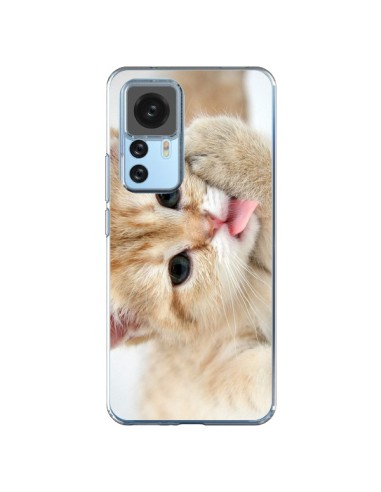 Coque Xiaomi 12T/12T Pro Chat Cat Tongue - Laetitia