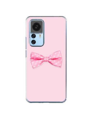 Coque Xiaomi 12T/12T Pro Noeud Papillon Rose Girly Bow Tie - Laetitia