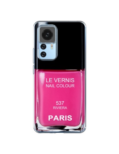 Coque Xiaomi 12T/12T Pro Vernis Paris Riviera Rose - Laetitia