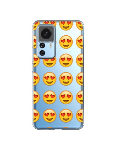 Coque Xiaomi 12T/12T Pro Love Amoureux Smiley Emoticone Emoji Transparente - Laetitia