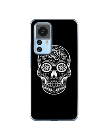 Coque Xiaomi 12T/12T Pro Tête de Mort Mexicaine Blanche - Laetitia