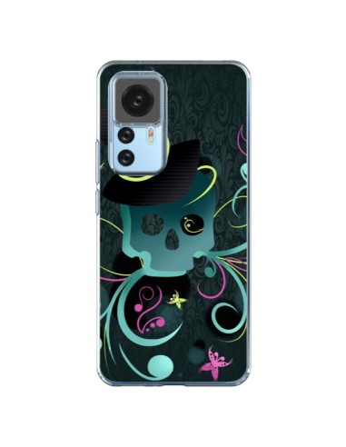 Coque Xiaomi 12T/12T Pro Tête de Mort Papillon Skull - LouJah