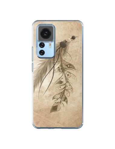 Coque Xiaomi 12T/12T Pro Bohemian Feather Plume Attrape Reves - LouJah