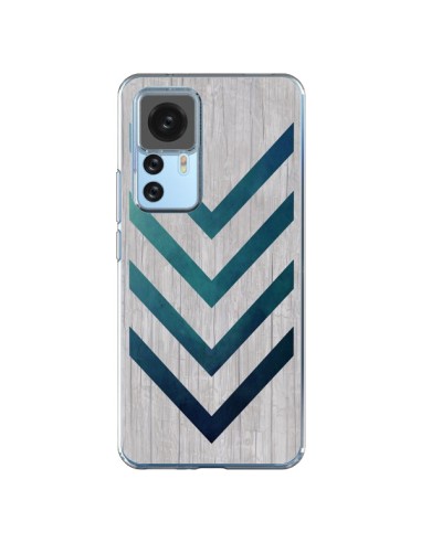 Cover Xiaomi 12T/12T Pro Blu Arrow Wood Freccia Legno - LouJah