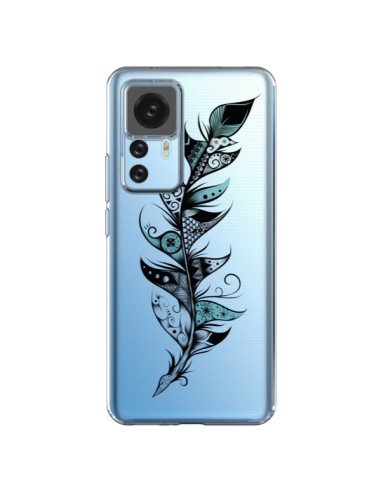 Coque Xiaomi 12T/12T Pro Plume Poétique Transparente - LouJah