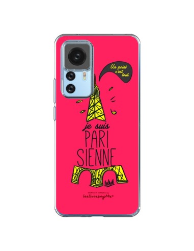 Coque Xiaomi 12T/12T Pro Je suis Parisienne La Tour Eiffel Rose - Leellouebrigitte