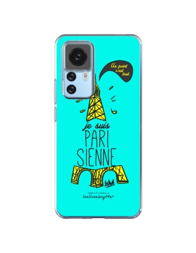 Coque Xiaomi 12T/12T Pro Je suis Parisienne La Tour Eiffel Bleu - Leellouebrigitte