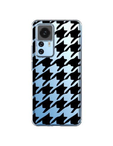 Coque Xiaomi 12T/12T Pro Vichy Gros Carre noir Transparente - Petit Griffin