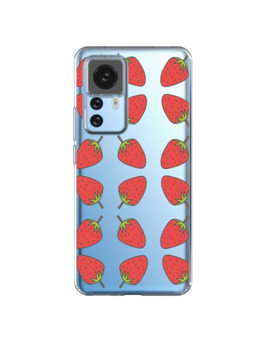 Coque Xiaomi 12T/12T Pro Fraise Fruit Strawberry Transparente - Petit Griffin