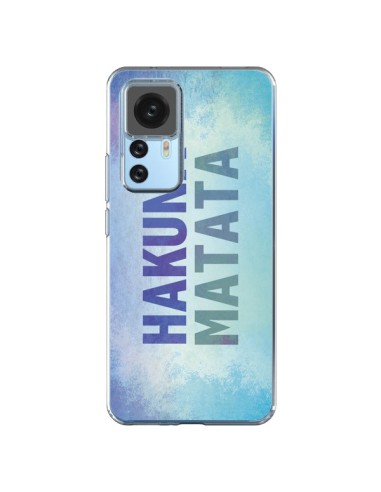 Coque Xiaomi 12T/12T Pro Hakuna Matata Roi Lion Bleu - Mary Nesrala