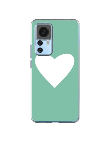 Coque Xiaomi 12T/12T Pro Coeur Mint Vert - Mary Nesrala