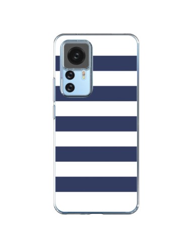 Coque Xiaomi 12T/12T Pro Bandes Marinières Bleu Blanc Gaultier - Mary Nesrala