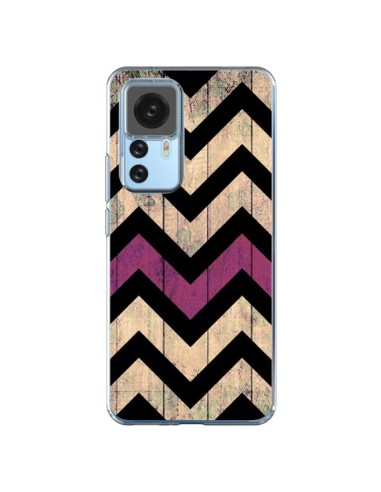 Coque Xiaomi 12T/12T Pro Chevron Vintage Bois Wood - Mary Nesrala