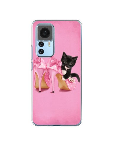 Coque Xiaomi 12T/12T Pro Chaton Chat Noir Kitten Chaussure Shoes - Maryline Cazenave