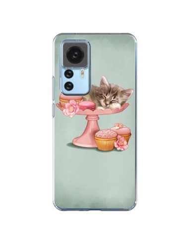 Coque Xiaomi 12T/12T Pro Chaton Chat Kitten Cookies Cupcake - Maryline Cazenave