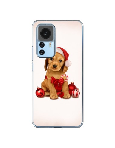 Coque Xiaomi 12T/12T Pro Chien Dog Pere Noel Christmas Boules Sapin - Maryline Cazenave