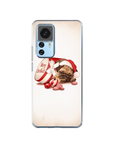 Coque Xiaomi 12T/12T Pro Chien Dog Pere Noel Christmas Boite - Maryline Cazenave