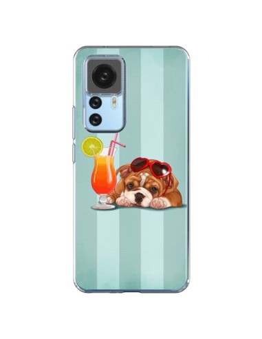 Coque Xiaomi 12T/12T Pro Chien Dog Cocktail Lunettes Coeur - Maryline Cazenave