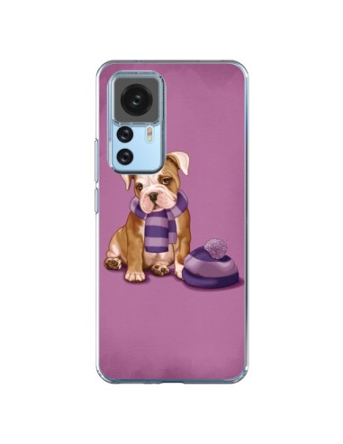 Coque Xiaomi 12T/12T Pro Chien Dog Echarpe Bonnet Froid Hiver - Maryline Cazenave