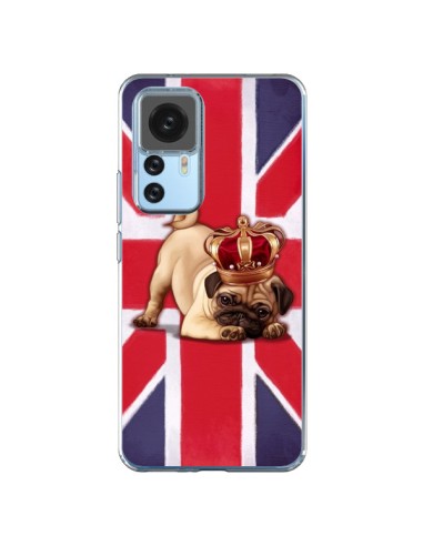 Coque Xiaomi 12T/12T Pro Chien Dog Anglais UK British Queen King Roi Reine - Maryline Cazenave