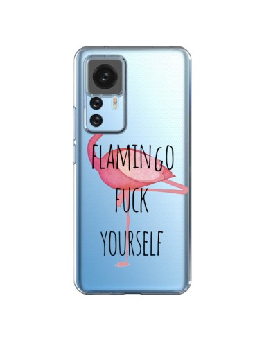 Coque Xiaomi 12T/12T Pro Flamingo Fuck Transparente - Maryline Cazenave