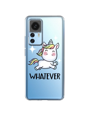 Coque Xiaomi 12T/12T Pro Licorne Whatever Transparente - Maryline Cazenave