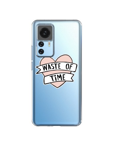 Coque Xiaomi 12T/12T Pro Waste Of Time Transparente - Maryline Cazenave