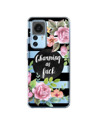 Coque Xiaomi 12T/12T Pro Charming as Fuck Fleurs Transparente - Maryline Cazenave