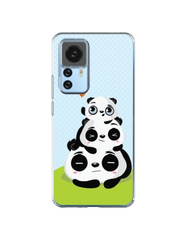 Coque Xiaomi 12T/12T Pro Panda Famille - Maria Jose Da Luz