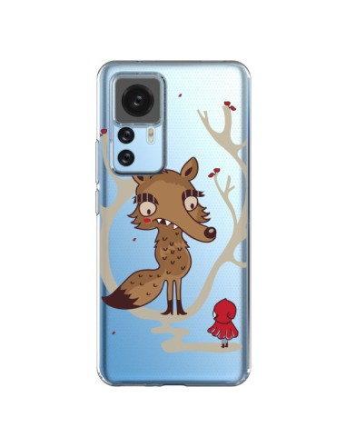 Coque Xiaomi 12T/12T Pro Le Petit Chaperon Rouge Loup Hello Big Wolf Transparente - Maria Jose Da Luz