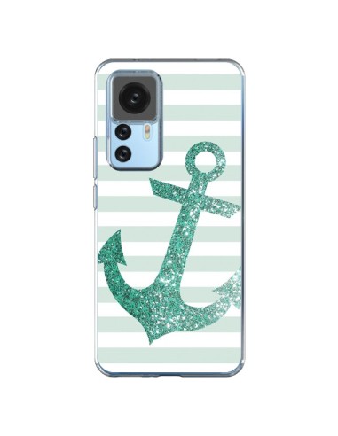 Coque Xiaomi 12T/12T Pro Ancre Vert Navire - Monica Martinez